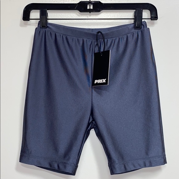 Pants - Prix Workshop Gun Metal Grey Biker Shorts NEW